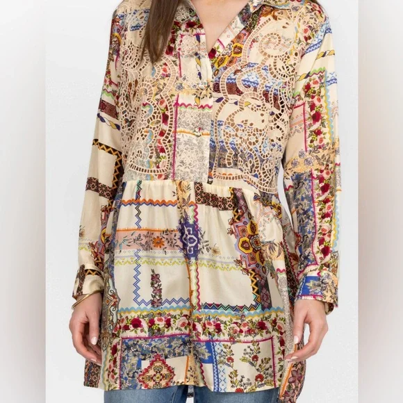 JOHNNY WAS Stano Monroe tunic M - Picture 15 of 16